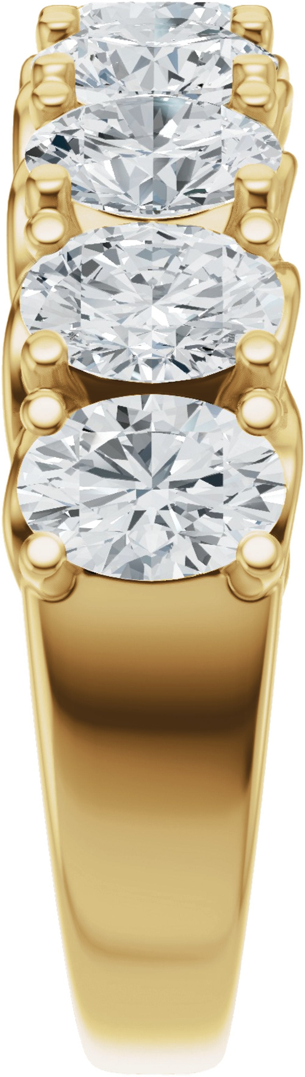 14K Yellow Gold 2 1/3 CTW Lab-Grown Diamond Anniversary Band