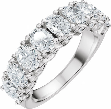 14K White Gold 2 1/3 CTW Lab-Grown Diamond Anniversary Band