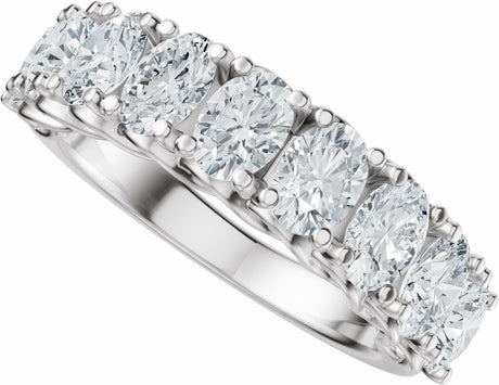 14K White Gold 2 1/3 CTW Lab-Grown Diamond Anniversary Band