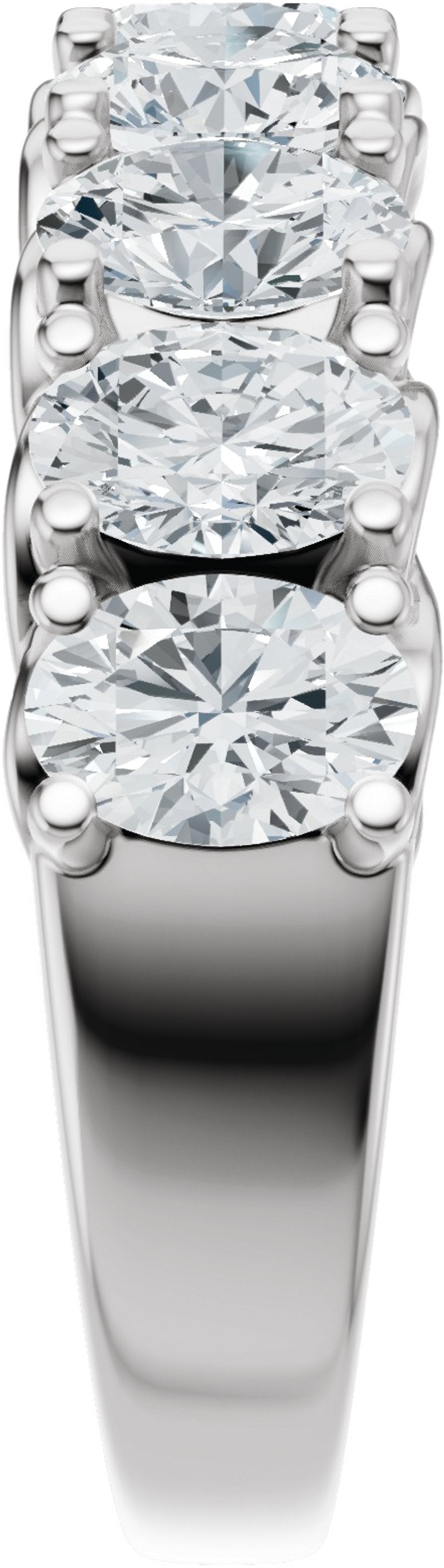 14K White Gold 2 1/3 CTW Lab-Grown Diamond Anniversary Band