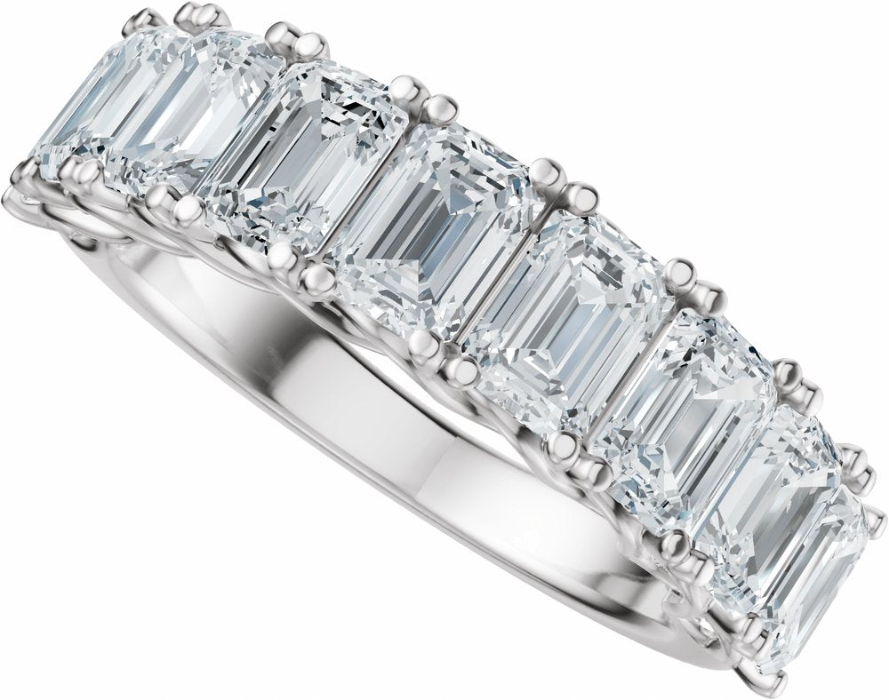 14K White Gold 3 3/4 CTW Lab-Grown Diamond Anniversary Band