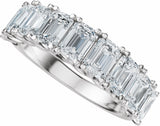 14K White Gold 3 3/4 CTW Lab-Grown Diamond Anniversary Band