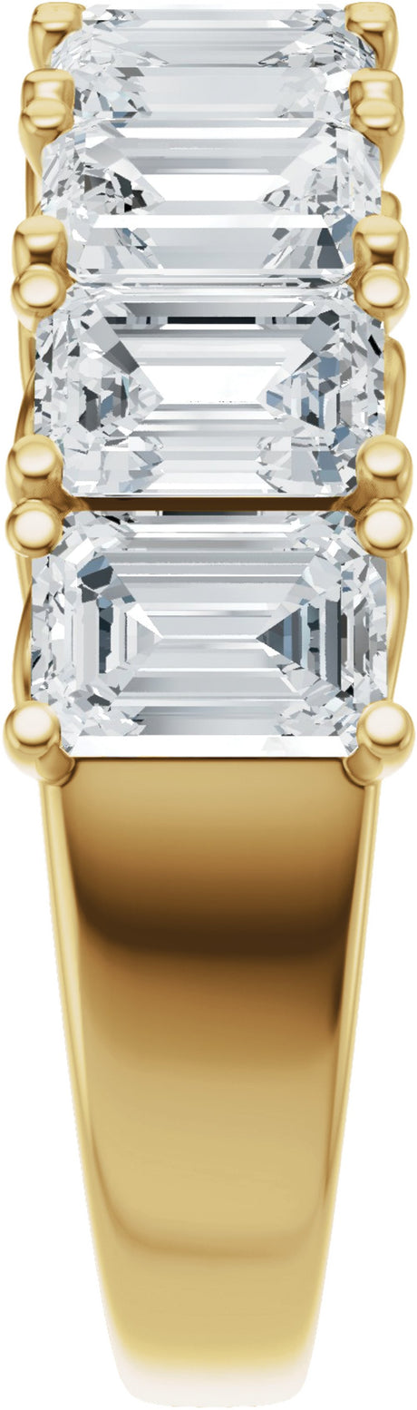 14K Yellow Gold 3 3/4 CTW Lab-Grown Diamond Anniversary Band