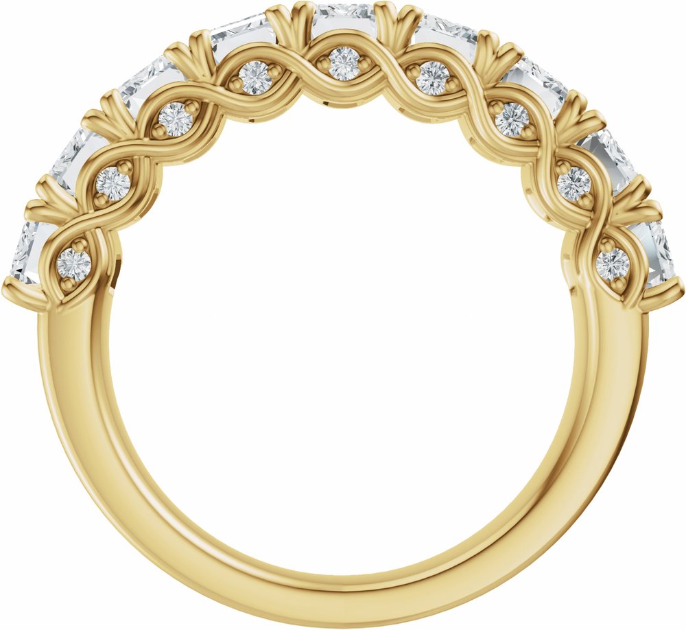 14K Yellow Gold 3 3/4 CTW Lab-Grown Diamond Anniversary Band