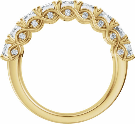 14K Yellow Gold 3 3/4 CTW Lab-Grown Diamond Anniversary Band
