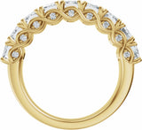 14K Yellow Gold 3 3/4 CTW Lab-Grown Diamond Anniversary Band