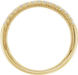 14K Yellow Gold 1/5 CTW Lab-Grown Diamond Anniversary Band