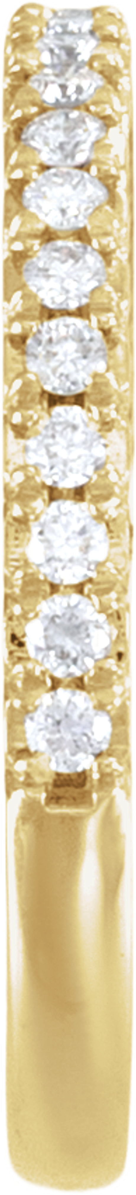 14K Yellow Gold 1/5 CTW Lab-Grown Diamond Anniversary Band