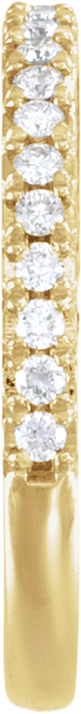14K Yellow Gold 1/5 CTW Lab-Grown Diamond Anniversary Band