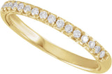 14K Yellow Gold 1/5 CTW Natural Diamond Anniversary Band