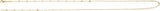 14K Yellow Gold-Filled 2.5 mm Light Paperclip-Style Starburst Mirror 20" Chain