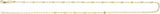 14K Yellow Gold-Filled 2.5 mm Light Paperclip-Style Starburst Mirror 16" Chain