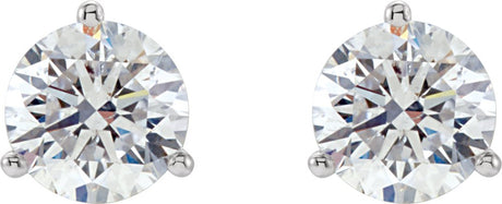 14K White 1/4 CTW Natural Diamond Stud Earrings