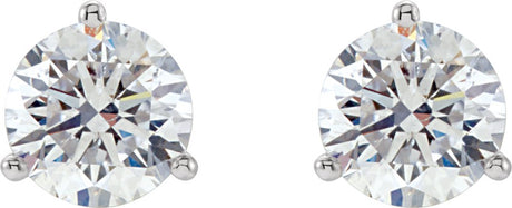14K White Gold 1/2 CTW Natural Diamond Stud Earrings