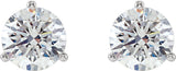 14K White Gold 1 CTW Natural Diamond Stud Earrings