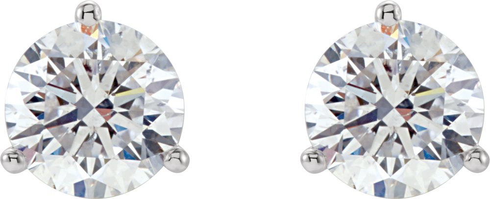 14K White Gold 1/2 CTW Natural Diamond Stud Earrings