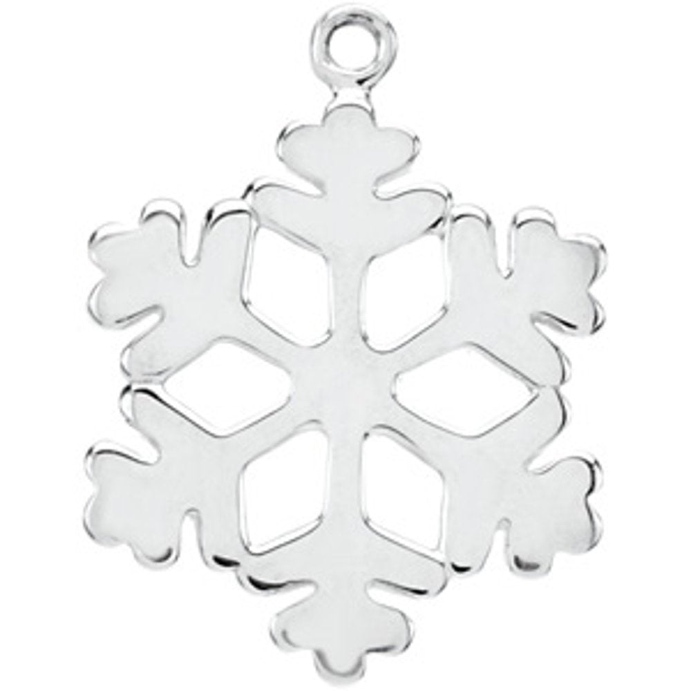 Sterling Silver Snowflake Dangle