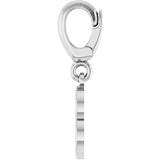 Sterling Silver Initial B Charm/Pendant