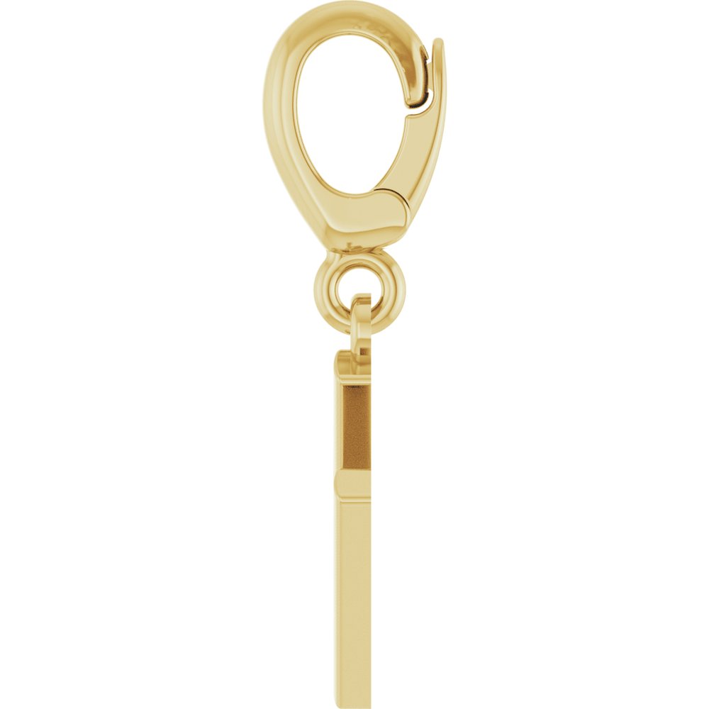 14K Yellow Gold Initial H Charm/Pendant