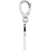 14K White Gold Initial K Charm/Pendant