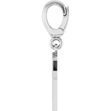 Sterling Silver Initial M Charm/Pendant