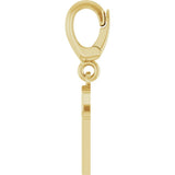 18K Yellow Gold-Plated Sterling Silver Initial N Charm/Pendant