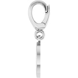 Sterling Silver Initial O Charm/Pendant