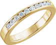 14K Yellow 1/5 CTW Natural Diamond Anniversary Band 