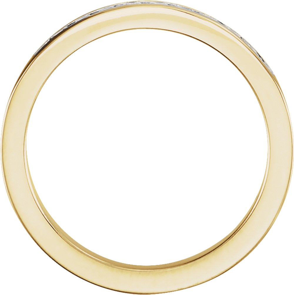 14K Yellow 1/5 CTW Natural Diamond Anniversary Band