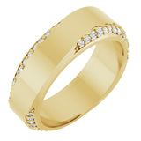 14K Yellow Gold 1/3 CTW Lab-Grown Diamond Band Size 7 