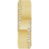 14K Yellow Gold 1/3 CTW Lab-Grown Diamond Band Size 7 
