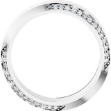 14K White Gold 1/3 CTW Lab-Grown Diamond Band Size 7 