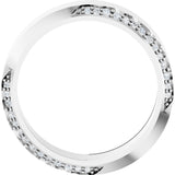 14K White Gold 1/3 CTW Lab-Grown Diamond Band Size 7