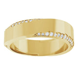 14K Yellow Gold 1/3 CTW Lab-Grown Diamond Band Size 7 