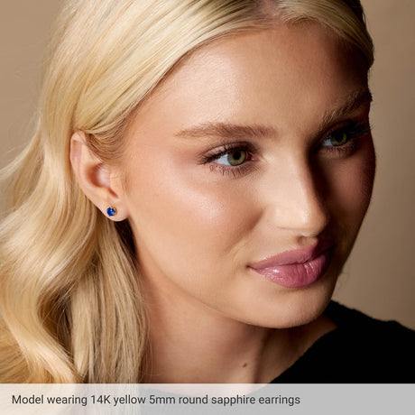 14K White Gold Lab-Grown Emerald Earrings