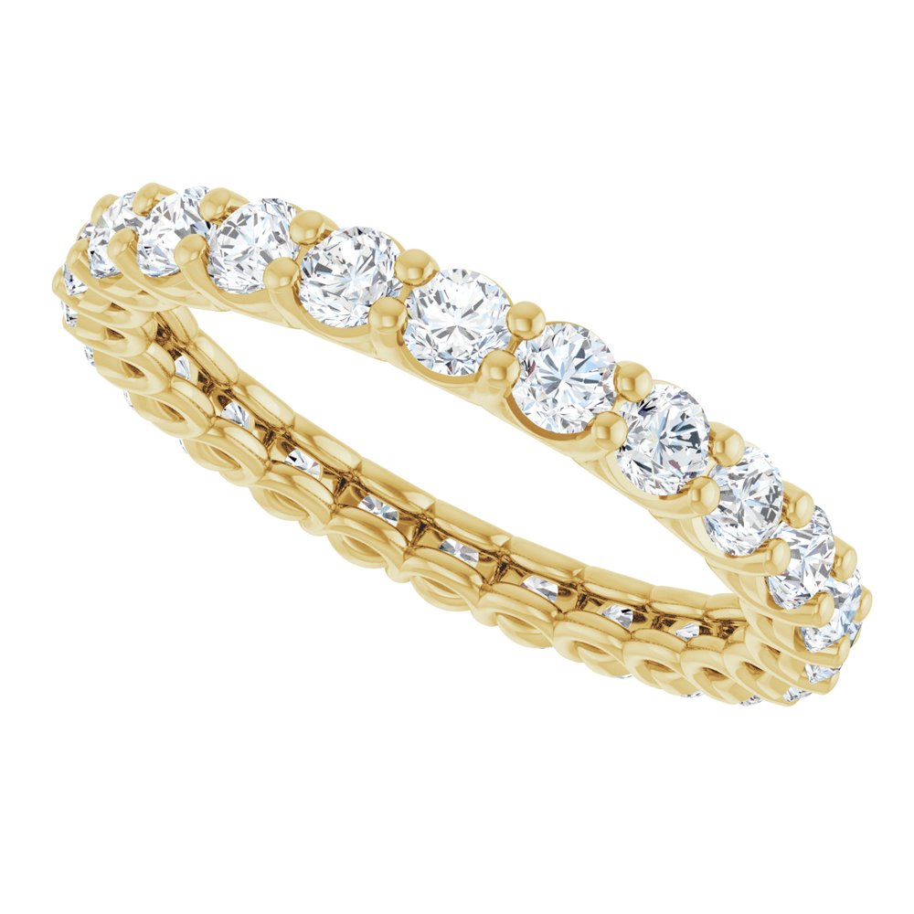 14K Yellow Gold 1 5/8 CTW Lab-Grown Diamond Eternity Band