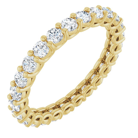 14K Yellow Gold 1 3/4 CTW Lab-Grown Diamond Eternity Band
