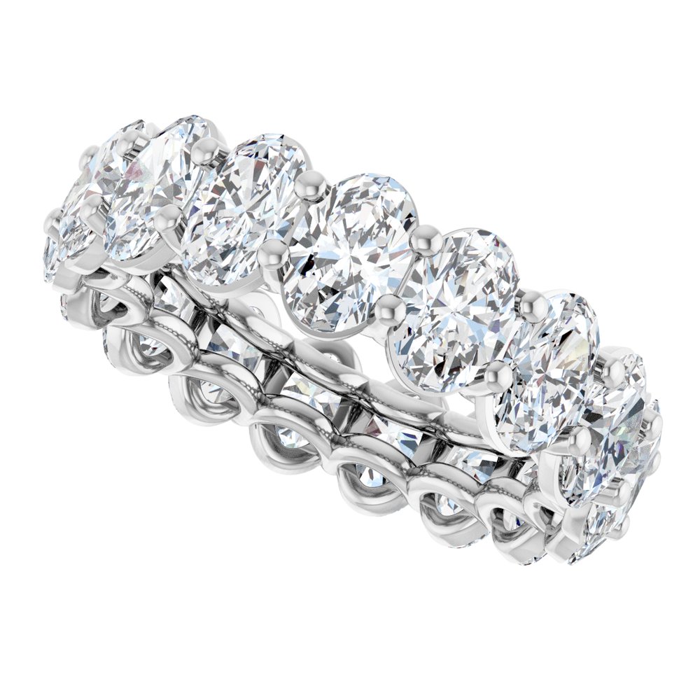 14K White Gold 6 3/4 CTW Lab-Grown Diamond Eternity Band