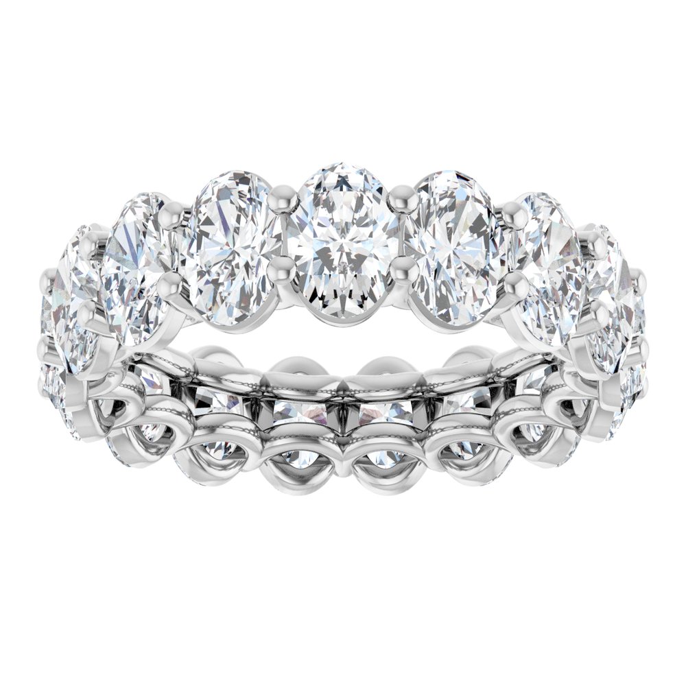 14K White Gold 6 3/4 CTW Lab-Grown Diamond Eternity Band