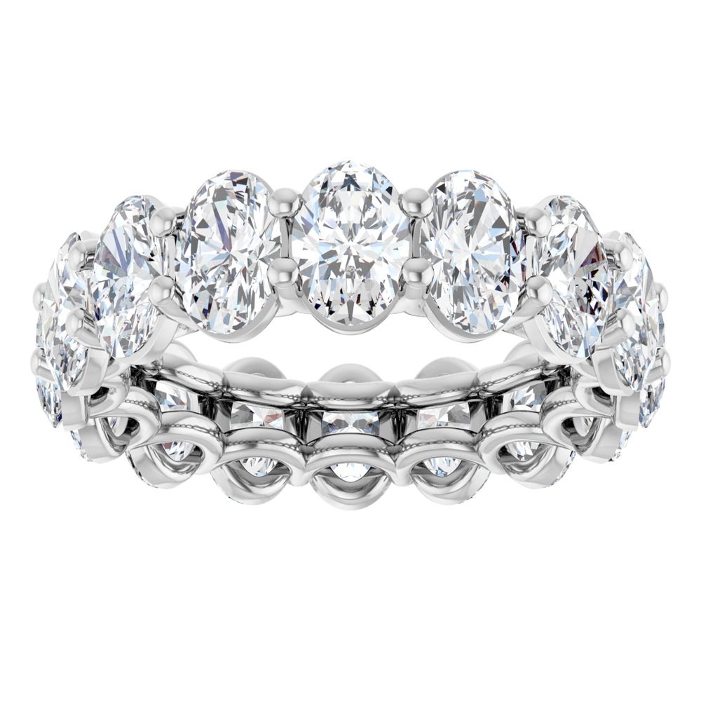 14K White Gold 6 3/8 CTW Lab-Grown Diamond Eternity Band