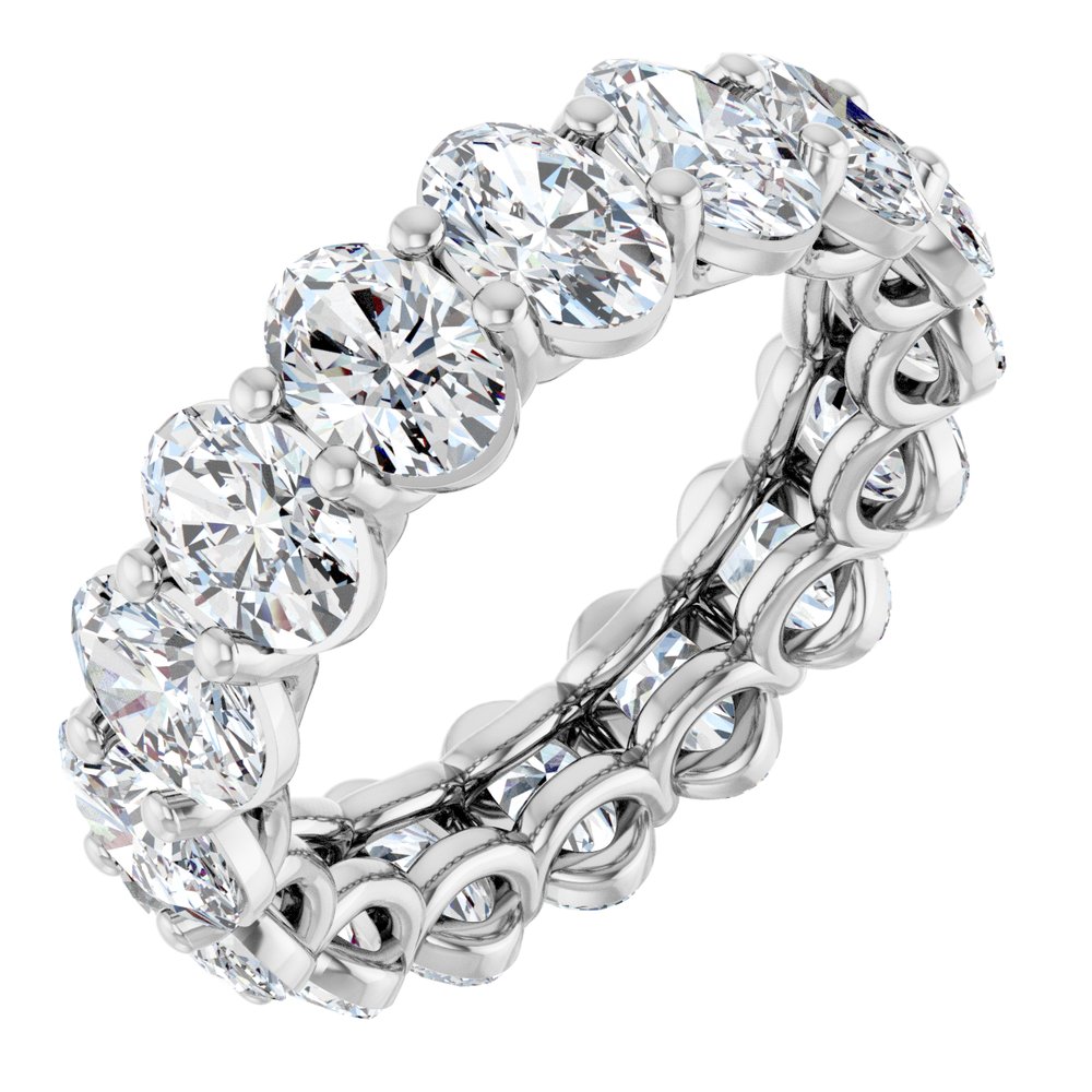 14K White Gold 6 3/8 CTW Lab-Grown Diamond Eternity Band
