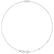 14K White Gold 1/10 CT Natural Diamond 6 1/2-7 1/2" Bracelet