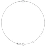 Sterling Silver Lab-Grown Diamond 6 1/2-7 1/2" Bracelet