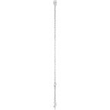 Sterling Silver Lab-Grown Diamond 6 1/2-7 1/2" Bracelet