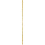 14K Yellow Gold 1/10 CT Natural Diamond 6 1/2-7 1/2" Bracelet