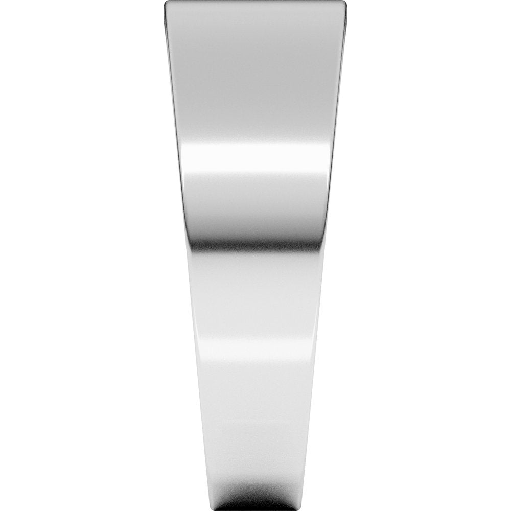 Sterling Silver 7 mm Lightweight Tapered Flat Band Size 16