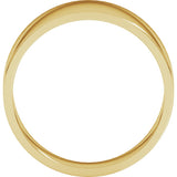 14K Yellow Gold 9 mm Lightweight Tapered Flat Band Size 8