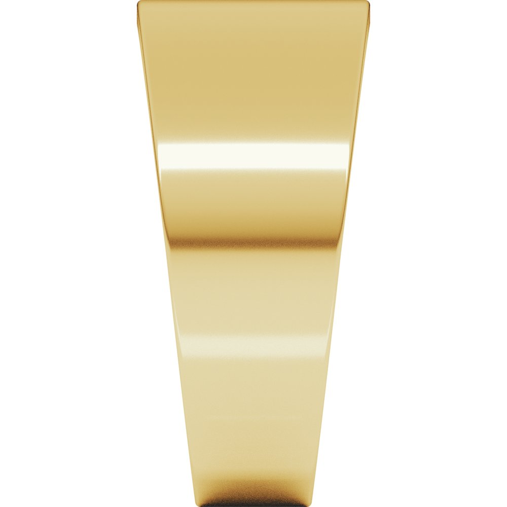 14K Yellow Gold 9 mm Lightweight Tapered Flat Band Size 8