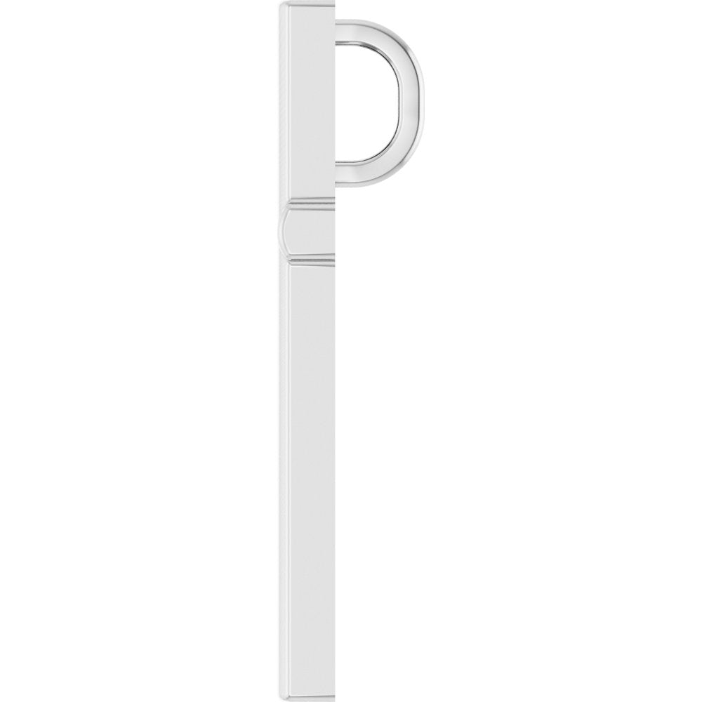 Sterling Silver 17.4x11.1 mm Cross Pendant