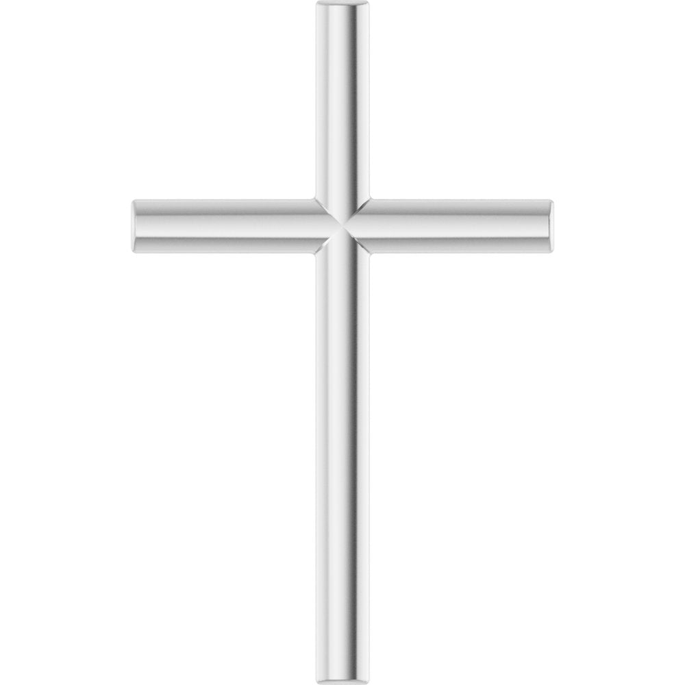 Sterling Silver 21.7x13.5 mm Cross Pendant